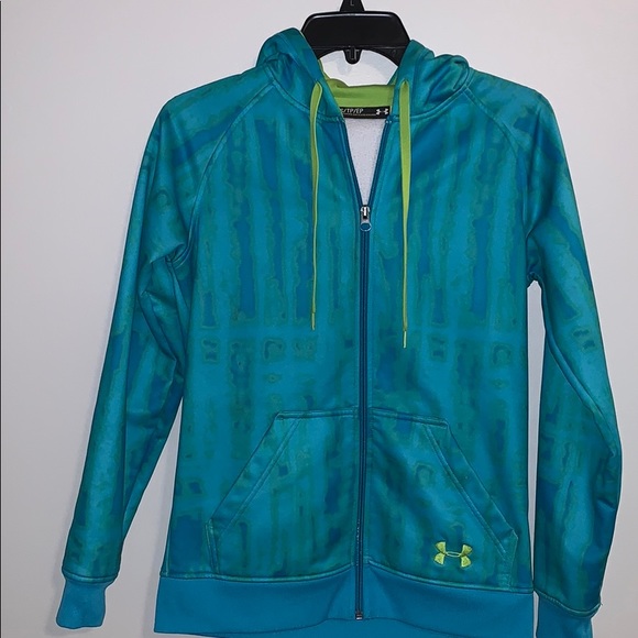 Under Armour Tops - Under armour colorful semi fitted zip up hoodie XS